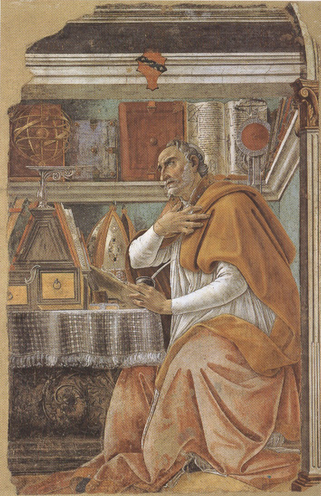 Sandro Botticelli St Augustine in his Study (mk36)